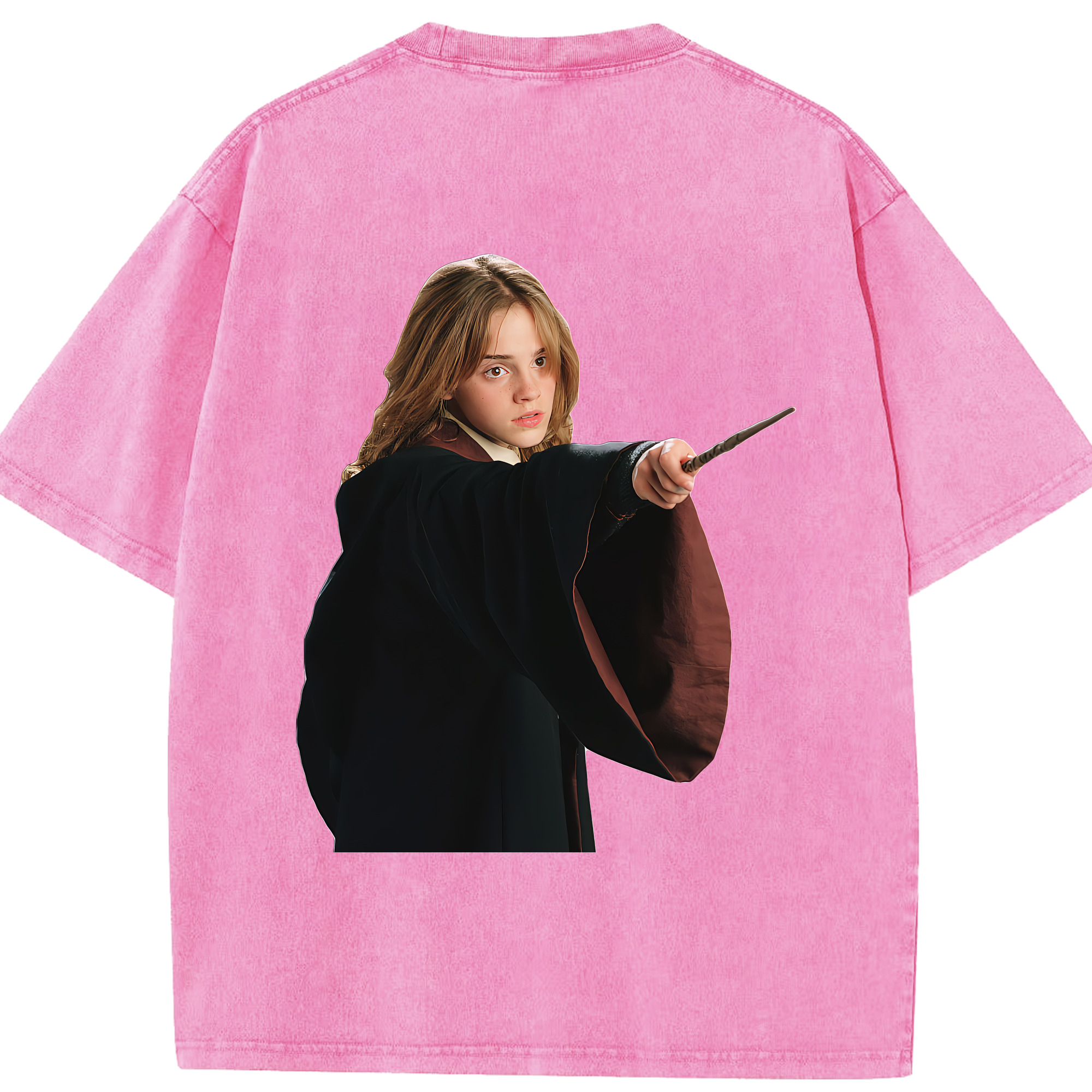 （画像用） Harry Potter ハリー・ポッターシリーズ 綿100% ヴィンテージ風 半袖Tシャツ（背面プリント）